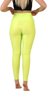 Pantalones de yoga para mujer de cintura alta con logotipo personalizado, mallas ecológicas y transpirables para deportes, correr, gimnasio - Product Image 4