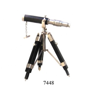 Télescope nautique antique en laiton avec support en laiton télescope astronomique Spyglass de qualité solide télescope professionnel - Product Image 2