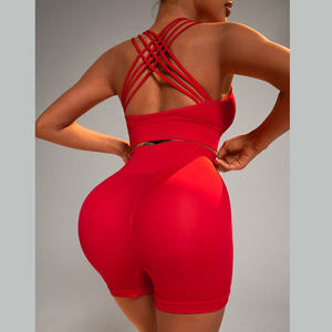 2025 logotipo personalizado conjunto de Yoga conjuntos de entrenamiento Yoga Fitness desgaste gimnasio ropa deportiva 2 piezas conjuntos de Yoga para mujeres ropa deportiva al por mayor - Product Image 4