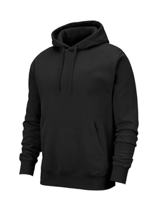 Sweat à capuche léger pour homme, coupe ajustée, manches longues, avec cordon de serrage et poche, respirant, couleur noire - Product Image 3