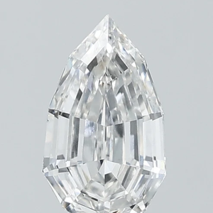 Diamant de laboratoire de forme poire taille étagée 1 carat, clarté VVS, couleur D, taille excellente, diamant en vrac pour la fabrication de bijoux, fabricant - Product Image 1