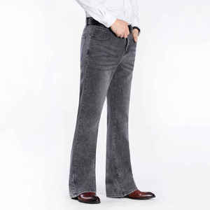 Nouveau pantalon en denim délavé droit taille haute à la mode pantalon en denim ajusté ample populaire en gros - Product Image 4