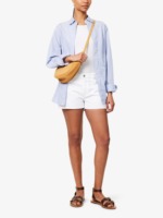 Shorts de Mezclilla de Cintura Media para Mujer, Diseño Desgastado y Roto, Ecológicos, de Spandex/Algodón, Casuales, Lavados, Personalizados ODM