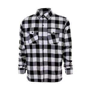 Chemises en flanelle pour hommes, best-sellers, style bouton-pression, OEM personnalisé, deux poches, coton polyester, poids lourd, chemises en flanelle fantaisie - Product Image 1