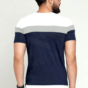 Wholesale High Quality Men's T-shirts Custom Jersey <b>Fabric</b> Breathable Plus Size Oversized - Product Image 3