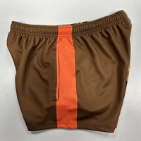Nouveau design, shorts de rugby unisexes personnalisés sublimés pour hommes avec poches, taille mi-haute, séchage rapide, 100 % polyester, pour adultes