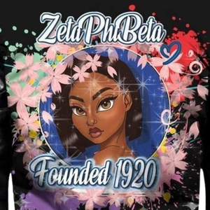 Chaqueta de Satén Zeta Phi Beta para Mujer, Estilo Griego de 1920, Ropa de la Hermandad ZPB, Bordado de Escudo Azul y Blanco, Prenda Universitaria Premium - Product Image 5