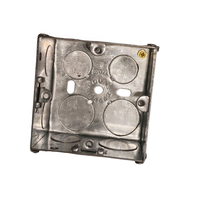 3 "x 3" 866 ZIC Caja de conexiones eléctricas cuadrada de acero galvanizado al ras Metal estampado IP65 Nivel de protección
