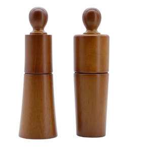 Direct Sale Acacia Wood Salt And Pepper Shaker Spice <b>Jar</b> Home Kitchen Portable Seasoning Dispenser - Product Image 2