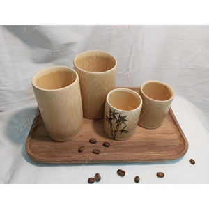 Taza de bambú Natural hecha a mano no tóxica, accesorios ecológicos para el hogar y la cocina, alta calidad - Product Image 1
