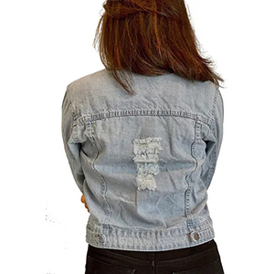 Camisa vaquera para mujer, adecuada para uso diario y viajes. Camisa vaquera para mujer, diseño clásico con cierre de botones. - Product Image 3