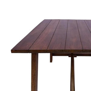 Mesa de comedor robusta con granos de madera natural para restaurantes, hoteles, jardines, cafés abiertos, parques, muebles de restaurante para uso en la sala de estar - Product Image 3
