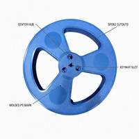 Bobina Porta Componenti Elettronici in Plastica Stampata a Iniezione, Blu PS, Direttamente dalla Fabbrica
