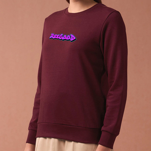 Nuevo Top Corto Sexy Estampado para Mujer, 100% Algodón, Tejido Sólido Transpirable, Hombros Caídos, Manga Larga, Informal de Invierno - Product Image 3