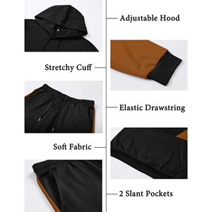 ชุดเซ็ตเสื้อฮู้ดดี้และกางเกงวอร์มผู้ชายแบบสั่งทำพิเศษ ผ้าฝ้าย 100% ชุดจ็อกเกอร์พร้อมโลโก้สั่งทำ ชุดวอร์มแบบยูนิเซ็กซ์ - Product Image 6