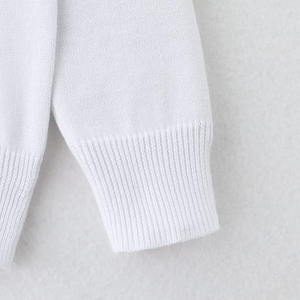 Cardigan uniforme tricoté doux et anti-pilule fabriqué avec un cardigan uniforme tricoté facile d'entretien en acrylique de haute qualité - Product Image 6