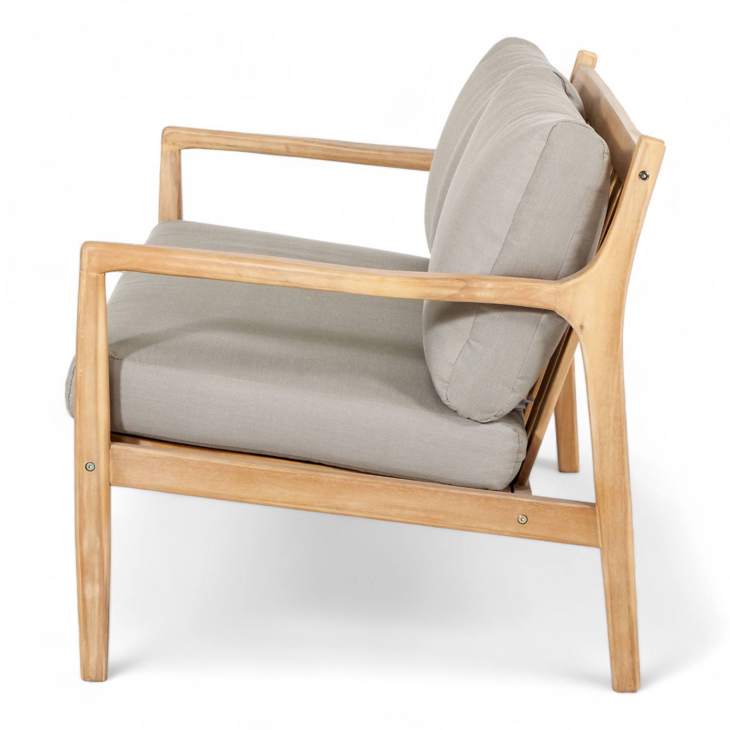 Natural Teak 1x3 seater, 2x1 seater, 1 coffee table