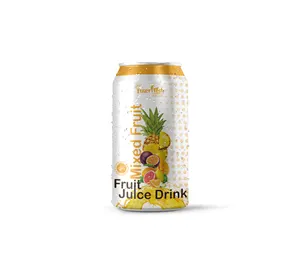330ml Tropical Drink Mixes Fruit Cocktail Juice Natural Healthy Not From Concentrate OEM Aluminum Can PackagingFrom Vietnam