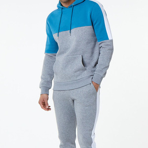Vente chaude luxe qualité Tech polaire Patchwork sweats à capuche thermiques pull 100% coton à manches longues multicolore à capuche pour l'hiver - Product Image 3