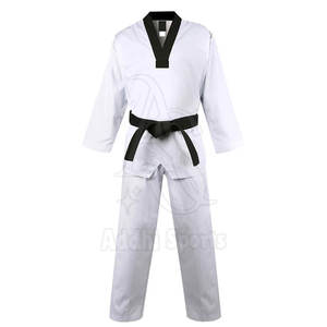 Uniformes légers personnalisés de taekwondo pour hommes, fourniture du fabricant OEM pour l'entraînement aux arts martiaux - Product Image 3