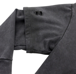 Sweat-shirts à capuche français surdimensionnés pour hommes, streetwear, 100% coton, imprimé en relief, style hip-hop, double manches, hiver - Product Image 5