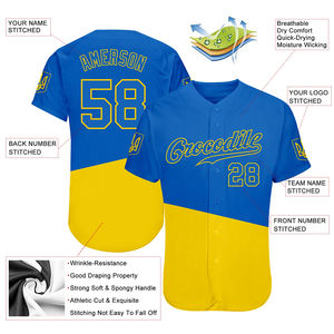 Camiseta de Béisbol de Manga Corta al por Mayor, Ligera, de Primera Calidad, Sublimada, de Poliéster, Personalizable - Product Image 4