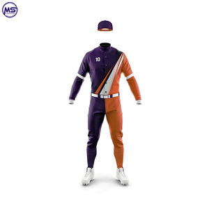 เครื่องแบบกีฬาพิมพ์ลายแบบระเหิด,ชุดยูนิฟอร์มเบสบอลแขนยาวคอตั้งปรับแต่งได้ - Product Image 6