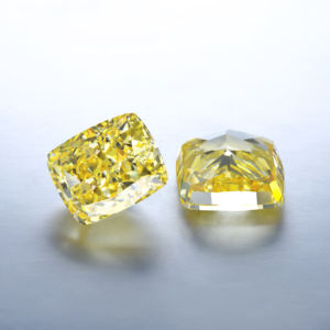 Diamantes sueltos con corte de cojín cultivado en laboratorio de 4,0 CT, color amarillo, certificado por IGI con certificado - Product Image 3