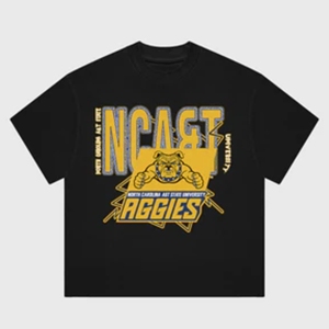 Camiseta gráfica de Carolina del Norte A & T Aggies Bulldog, camiseta universitaria Unisex Bold NC A & T Fan Apparel - Product Image 6