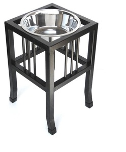 Cuenco de metal personalizado para mascotas, largo, duradero y de altura ajustable para perros, fabricado en India - Product Image 2