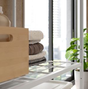Steel <b>wire</b> white storage shelving <b>rack</b> classy indoor outdoor made in india for home hotels and restaurant kitchen living room - Product Image 3