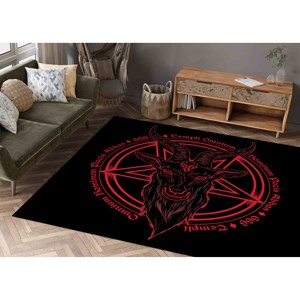 Alfombra Estampada - Japonesa, Hoodoo, Cabra Demoníaca, Moderna, Delgada, Fácil de Limpiar, para Dormitorio, Grande, para Entrada, Alfombra Suave No Tejida - Product Image 3
