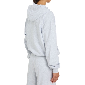 Sudadera con Capucha Personalizada para Mujer, Lavado Ácido, Forrada, Estilo Y2K, Holgada, con Cierre, Tejido Grueso de Felpa, Hombros Caídos, Ropa Urbana, OEM - Product Image 3