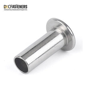 High-Grade Stainless Steel Flat Semi-Tubular DIN 7338 Hollow <b>Rivets</b> Factory Price Buy Stainless Steel <b>Rivets</b> Flat Stainless - Product Image 5