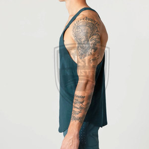 Nouveauté 2024 2025 – Débardeurs de sport pour hommes en coton respirant et fibre de bambou, style urbain, service OEM disponible pour la vente en gros - Product Image 4