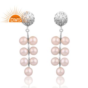 ต่างหูพลอยมุกธรรมชาติ925สำหรับผู้หญิงต่างหูแบบกำหนดเองได้สำหรับผู้หญิงเครื่องประดับตามต้องการของขวัญจากแบรนด์ใหม่ - Product Image 1