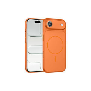 Funda de Silicona Naranja Netzy Slim Fit para iPhone 17 Air, Compatible con Carga Inalámbrica M-Safe, Protección de Cámara, Silicona Suave - Product Image 1