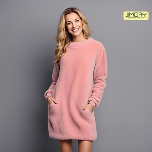 JE2014 Women's Winter Warm Tops Tunics <b>Fleece</b> <b>Leggings</b> Jackets Sweaters Latest 2025 Wholesales Clothing Knitted Clothing - Product Image 6