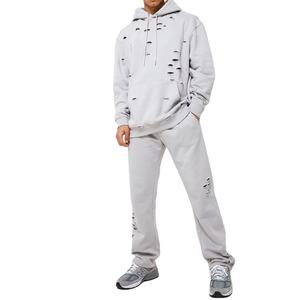 Ensemble de survêtements pour hommes en éponge française délavés à l'acide en vente en gros Automne Hiver Porter des survêtements pour hommes en détresse Survêtement très élégant - Product Image 1