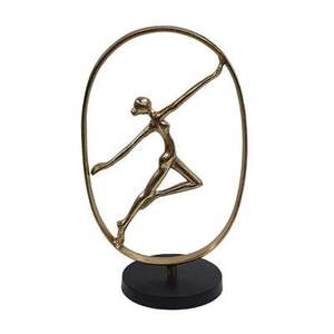 Sculpture en métal artistique faite à la main avec des formes uniques et des motifs de design abstrait modernes - Product Image 4