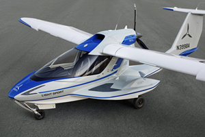 Avión de Plástico de Grado Industrial BLUE ROTAX ICONA5 con Personalización ODM, Listo para Enviar - Product Image 1