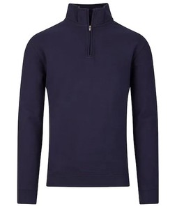 เสื้อสเวตเตอร์คอตตอนโพลีเอสเตอร์พร้อมซิปครึ่งแขนผ้าฟลีซเปล่าพิมพ์ซับลิเมชันยอดนิยมสำหรับผู้ชายสำหรับฤดูหนาว - Product Image 5