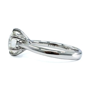 Anillo de Compromiso y Boda de Lujo en Oro Blanco Sólido de 18k con Diamantes Clásicos de Alta Calidad para Aniversario, Semi-Montura Brillante - Product Image 2
