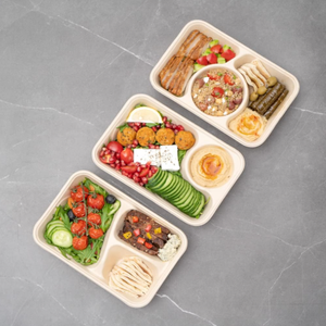 Vaisselle jetable biodégradable pour micro-ondes, capacité de 530ml, nouveauté, 5 compartiments, support OEM durable - Product Image 6