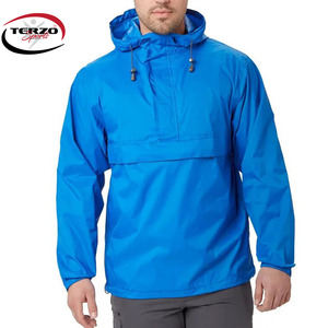 2024 unisexe Polyester/coton coupe-vent veste demi fermeture éclair poche avant haute rue Style personnalisable Logo impression hiver - Product Image 1