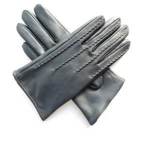 High Quality Men's Winter Leather <b>Touch</b> <b>Screen</b> <b>Gloves</b> Custom OEM Plain Design Casual Style for Outdoor Thermal Quick Dry - Product Image 1