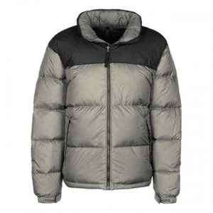Blouson matelassé imperméable à capuche avec blocs de couleur et logo frontal, rembourré en coton, zippé, pour homme, streetwear d'hiver, vêtement d'extérieur - Product Image 2