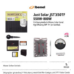 แผงโซลาร์เซลล์แบบโมโนคริสตัลไลน์ PERC ยี่ห้อ Just Solar รุ่น JST350TF กำลังไฟ 550W-800W ประสิทธิภาพสูง ได้รับการรับรองมาตรฐาน BIPV และ TUV - Product Image 2