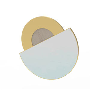 Espejo de marco de metal ligero moderno, pieza llamativa funcional y artística para uso decorativo, fácil de colgar - Product Image 1