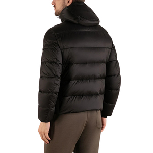 Veste matelassée pour homme avec capuche Vestes matelassées à manches longues avec fermeture éclair complète Manteau de sport isolé Manteaux d'hiver pour homme de travail - Product Image 4